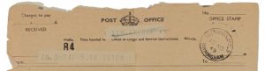A telegram from a soldier returning home.